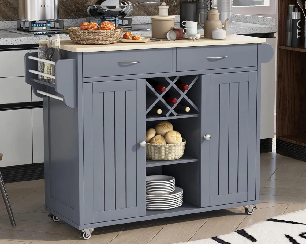 kitchen utility cart with wheels